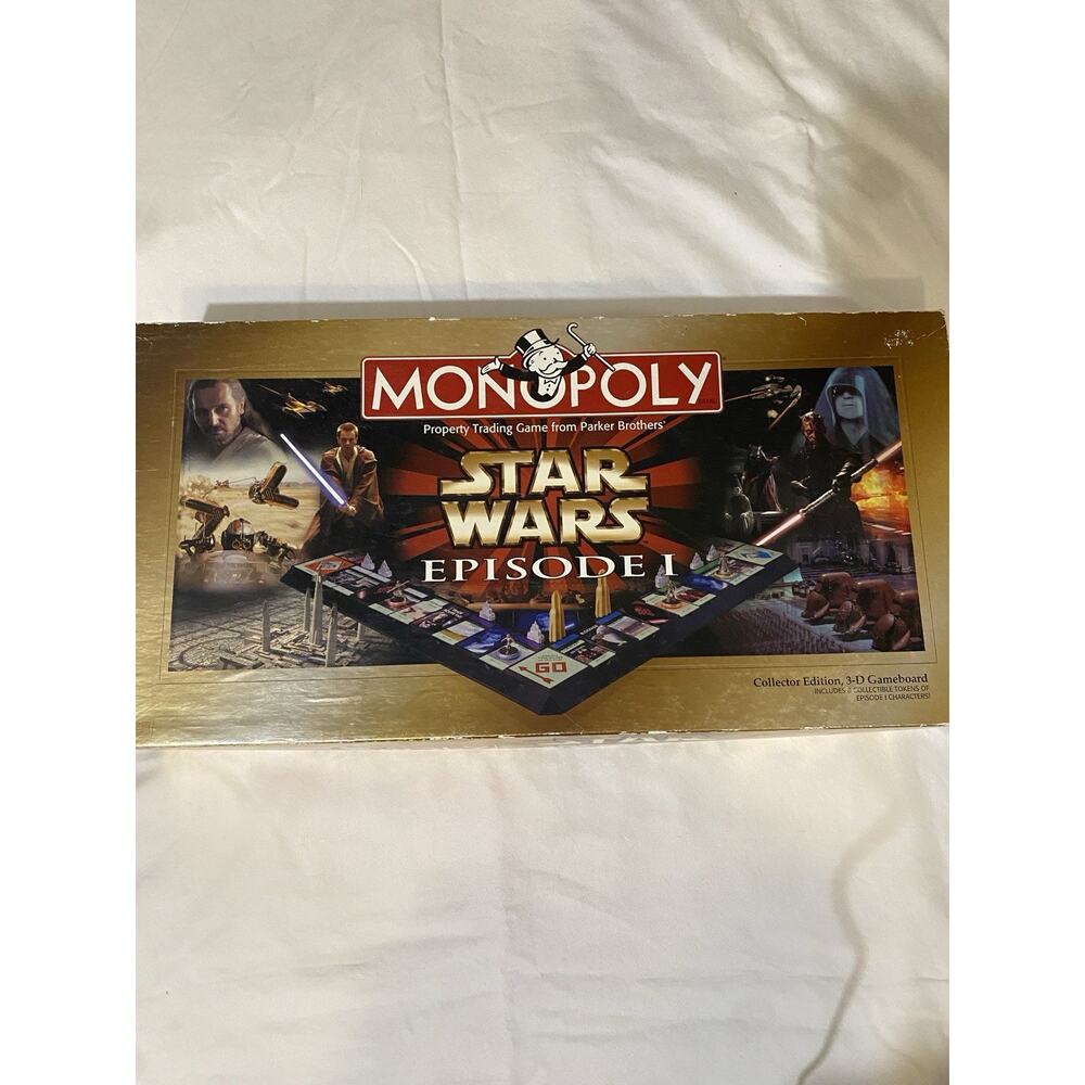Parker Brothers Monopoly Star Wars Episode 1 Board Game Collector Edition 3D